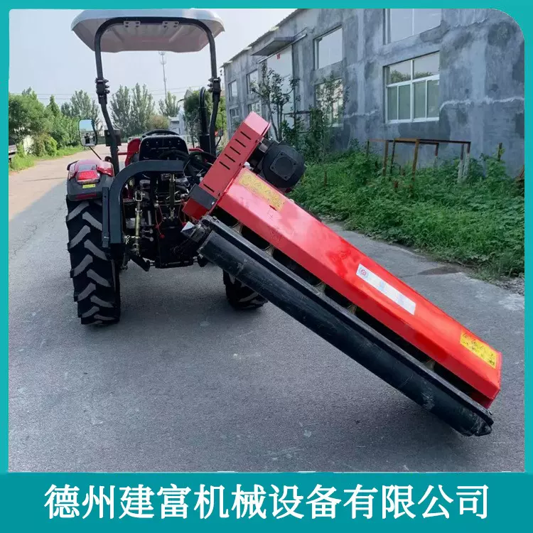 农业侧挂式打草机 建富机械粉碎打草机 四轮拖拉机带液压的割草机
