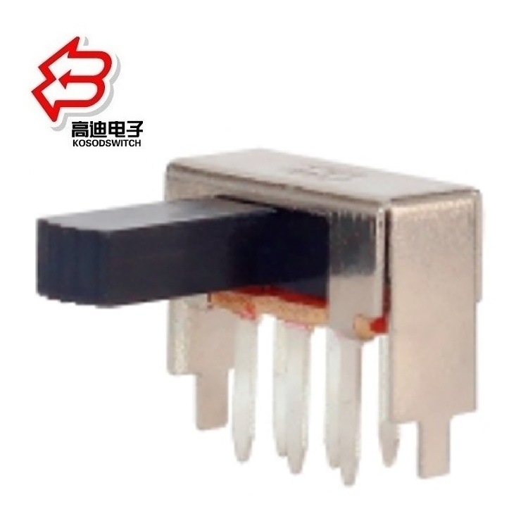 照明设备2档拨动开关 两档拨码开关行程3.2 双排6脚两档滑动开关