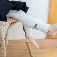 春季新款女童打底裤薄款棉外穿中大童小女孩九分洋气兔子公主裤子