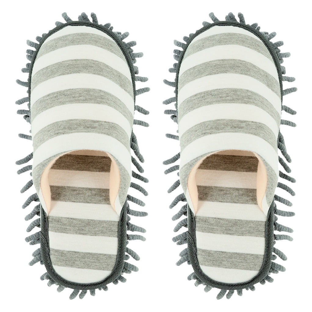 Xinzhishang en stock suministro de exportación zapatillas japonesas chenilla perezoso piso limpieza zapatillas cubierta lavable piso limpieza