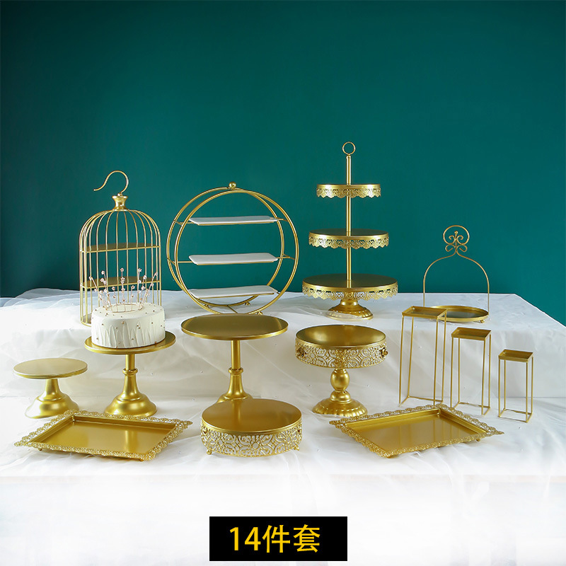 De estilo europeo de la boda decoración de mesa de postre decoración de la tarde té merienda placa bandeja de la torta soporte de exhibición de la Mesa de descanso de té