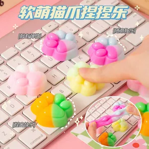 (Оптовые продажи), разноцветный слайм, игрушка, антистресс, подарок на день рождения, котенок