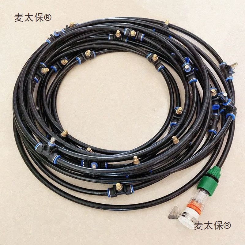 防暑降温鸡鸭工地机雾化喷头猪牛除尘喷雾围挡养殖场喷淋麦太保