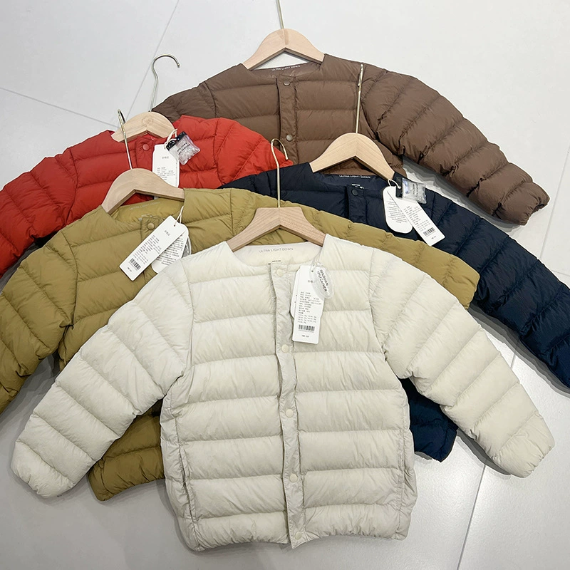 2025 новый детский тонкий и легкий 90 белая утка пуховик