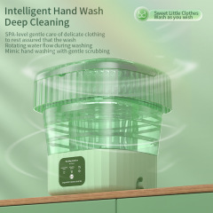Folding washing machine can dehydrate mini portable underwear.