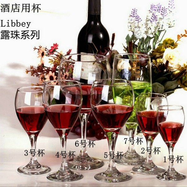 도매 Libby 와인 잔 3988 Libbey Dewrop 레드 와인 잔 잔 두꺼운 와인 잔 화이트 와인 잔