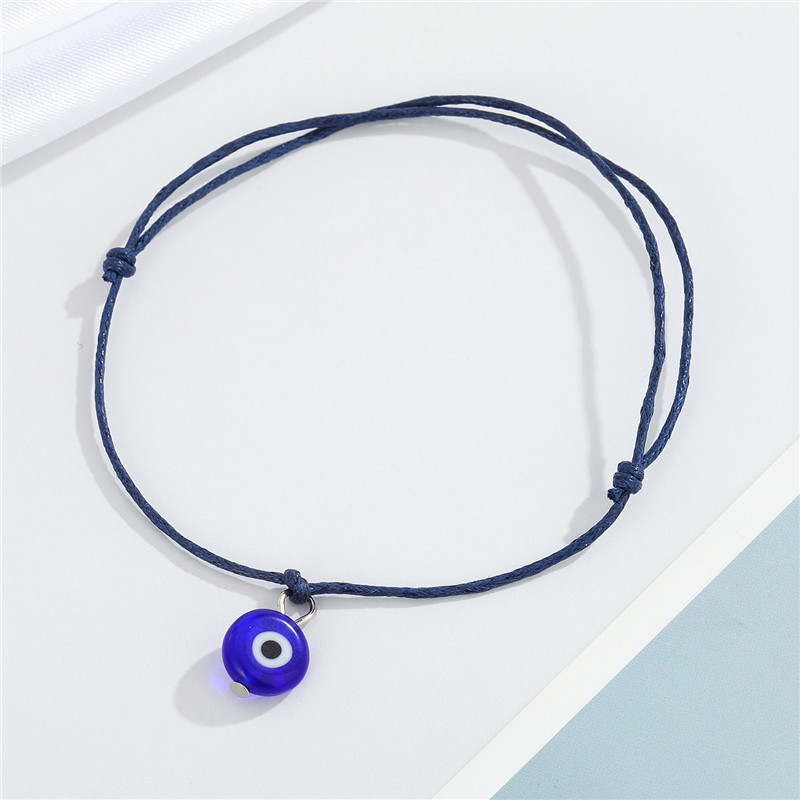 Ethnic Color Demon Eye Bracelet Hand-woven Turkish Round Eye Bracelet display picture 9