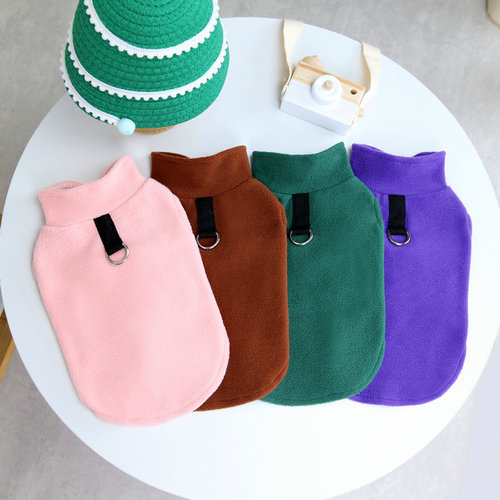  pet clothing wholesale Nordic style traction fleece simple casual warm autumn and winter dog clothes
