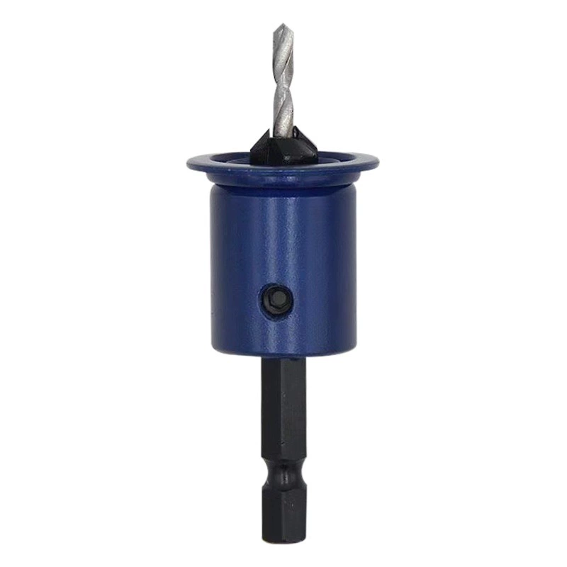 Синий шестиугольный предел ручки потайное Отверстие Сверло Коническое отверстие установка винта салат сверло винтовой нож деревообрабатывающий Открыватель отверстий