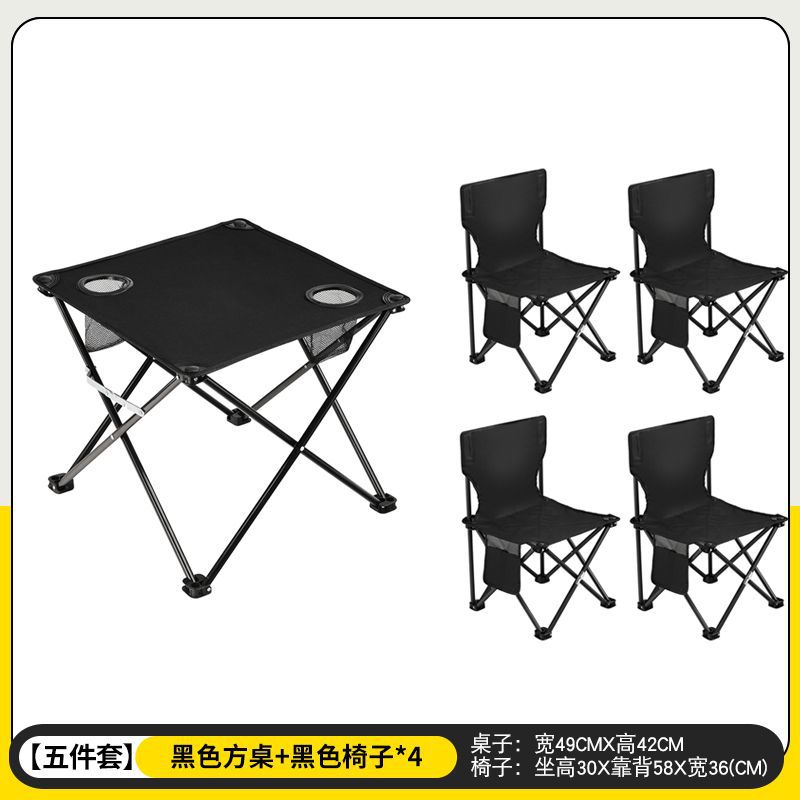 Primavera, verano y otoño nuevo estilo Oxford paño para acampar mesa pequeña camping mesa de tela plegable para acampar mesa de picnic impermeable ligera y portátil