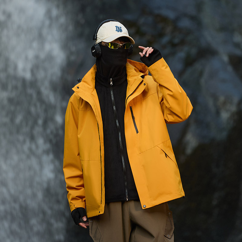 NASA三合一冲锋休闲外套春秋季2025新款户外登山服防风防水夹克衫|undefined