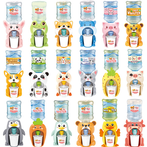 Children's cartoon mini drinking machine toy, simulated kitchen role-playing toy, kindergarten gift, manufacturer wholesale