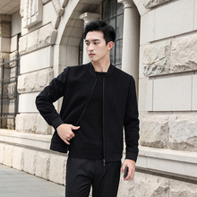 胖哥哥黑金大码羊毛夹克秋季男装加肥加大休闲外套批发