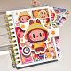 New Bubra A7 Coil Book Cute Cartoon Page-off Notebook Girl's Heart Notepad Notepad Handbook