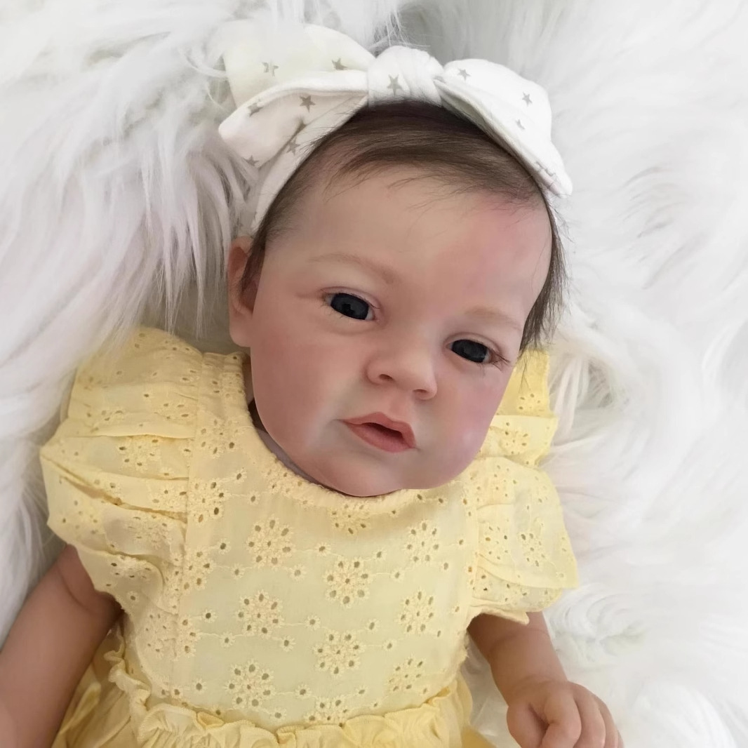 Muñeca Bebé Reborn de Simulación Maryann de 50 cm de Vinilo con Cuerpo de Tela para Niños image 2
