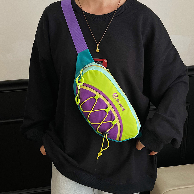 Bolso de Pecho y Cangurera para Mujer de Nailon para Uso Diario