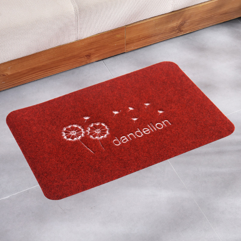 创意卡通刺绣地垫 进门吸水蹭蹭垫 卫浴厨房防滑脚垫工厂批发定制|ms