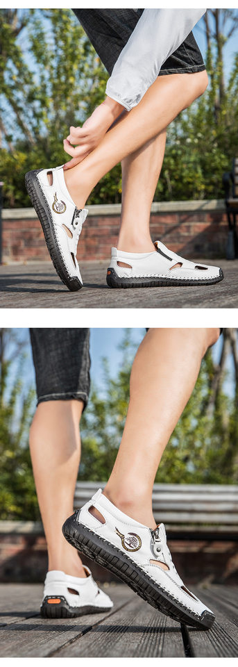 Dép sandal nữ bít mũi quai khâu thoáng khí chống trượt — F 6611m màu, F6611 hồng, F6611 kaki, F6611 màu vàng chi tiết 21