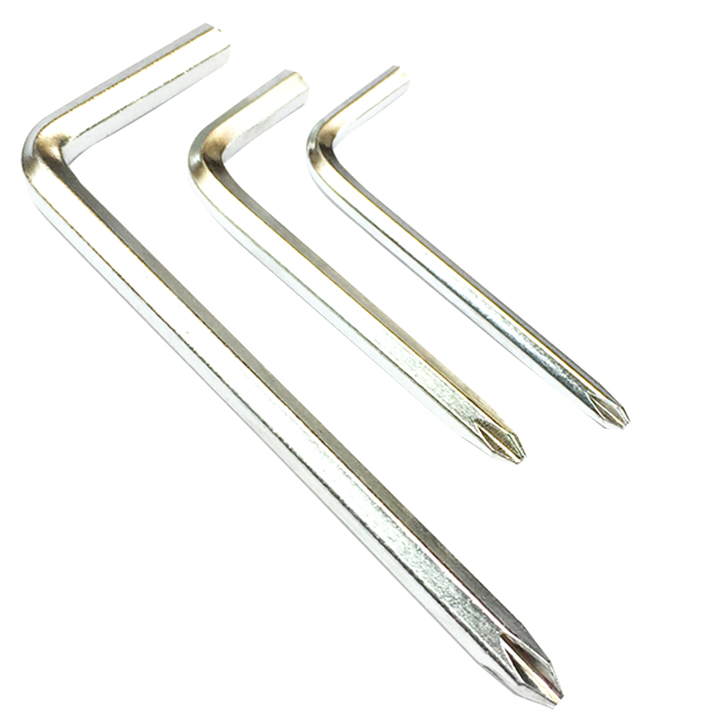 Mayorista L tipo destornillador cruzado tornillo de cabeza cruzada llave hexagonal socket destornillador herramientas de muebles de bicicleta 456