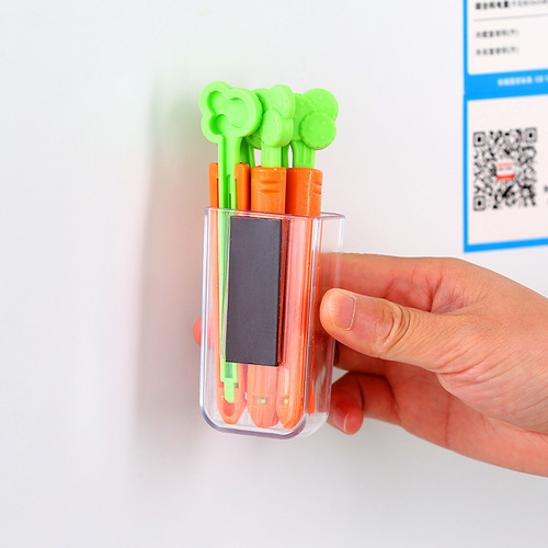 5 packs of food snack bag sealing clips, creative carrot sealing clips, bag magnet storage box, free refrigerator magnet