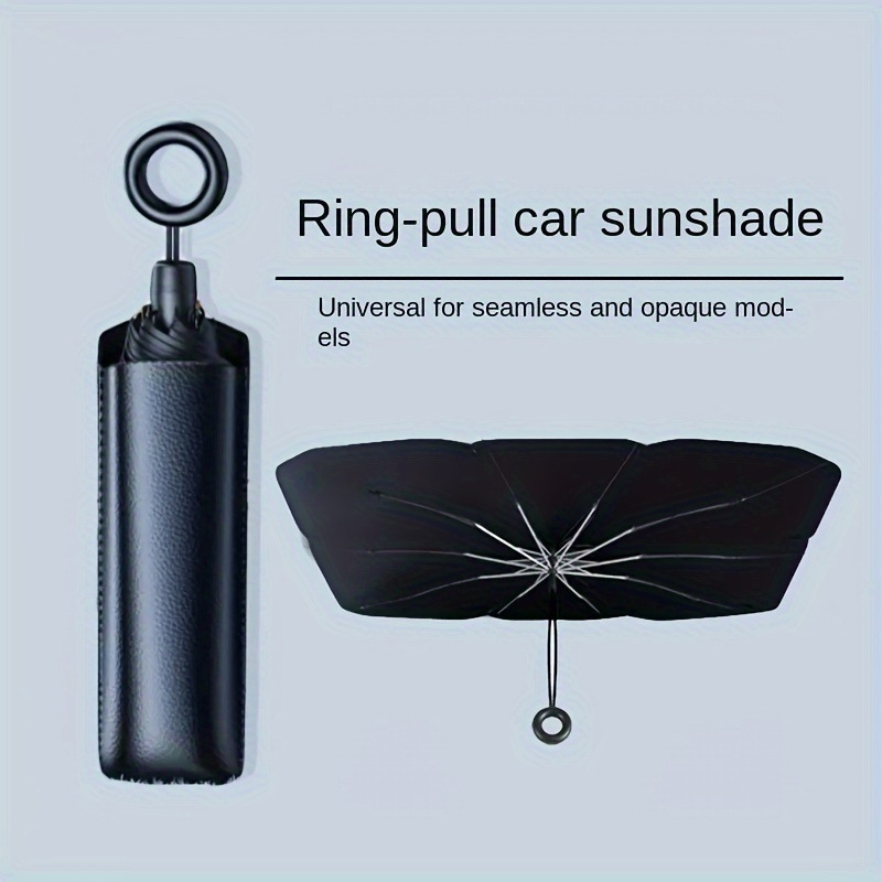 Summer Car Sunshade Pull-Tab Convenient Car-Mounted Front Sunshade Sun Protection and Heat Insulation Car Sunshade Curtain Wholesale