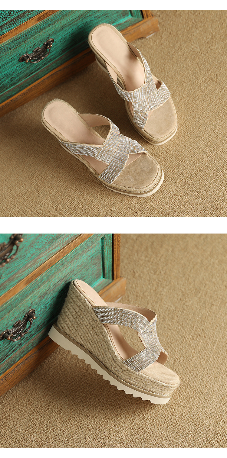 Sandal cao gót nữ hở mũi gót xuồng 10cm đính đá — màu hồng, màu mơ chi tiết 10