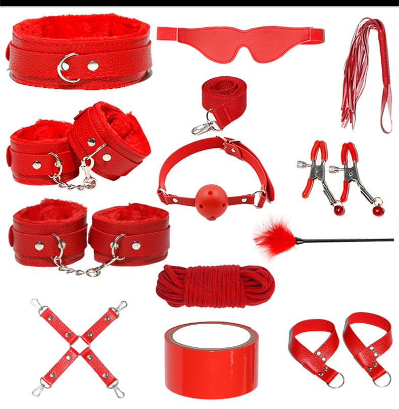 Jiuai SM Bondage Set with Hand and Foot Cuffs, Nipple Clamps, Low-Temperature Candles — detail image 23