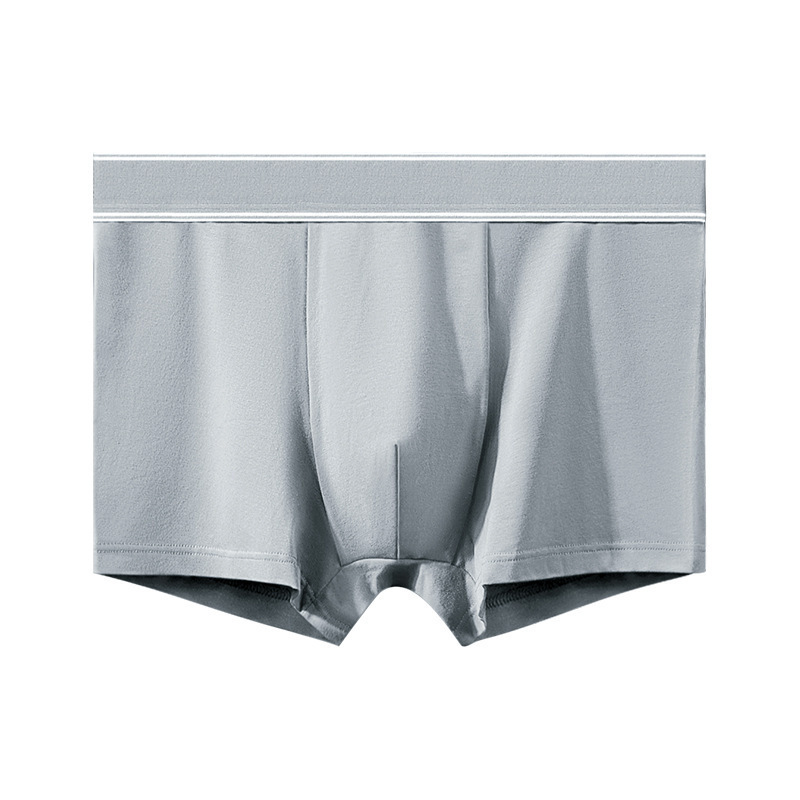 60 ropa interior de algodón de fibra larga para hombres grafeno Fondo antibacteriano algodón transpirable Mediados de cintura para hombres calzoncillos Boxer sin costuras