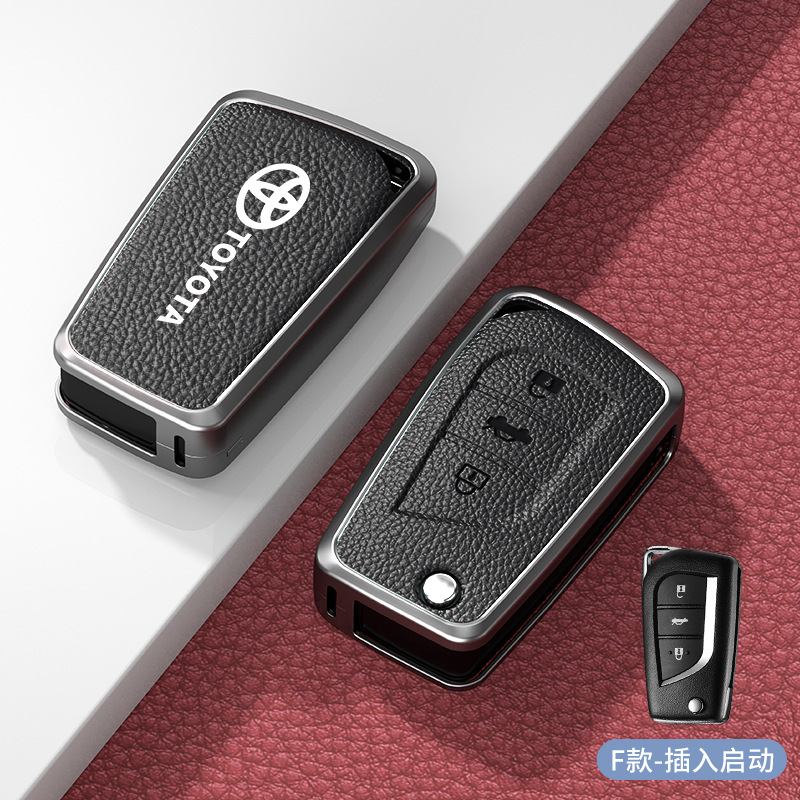 F형 아연 합금 쉘, 3버튼 삽입, 고귀한 검정색 단일 쉘