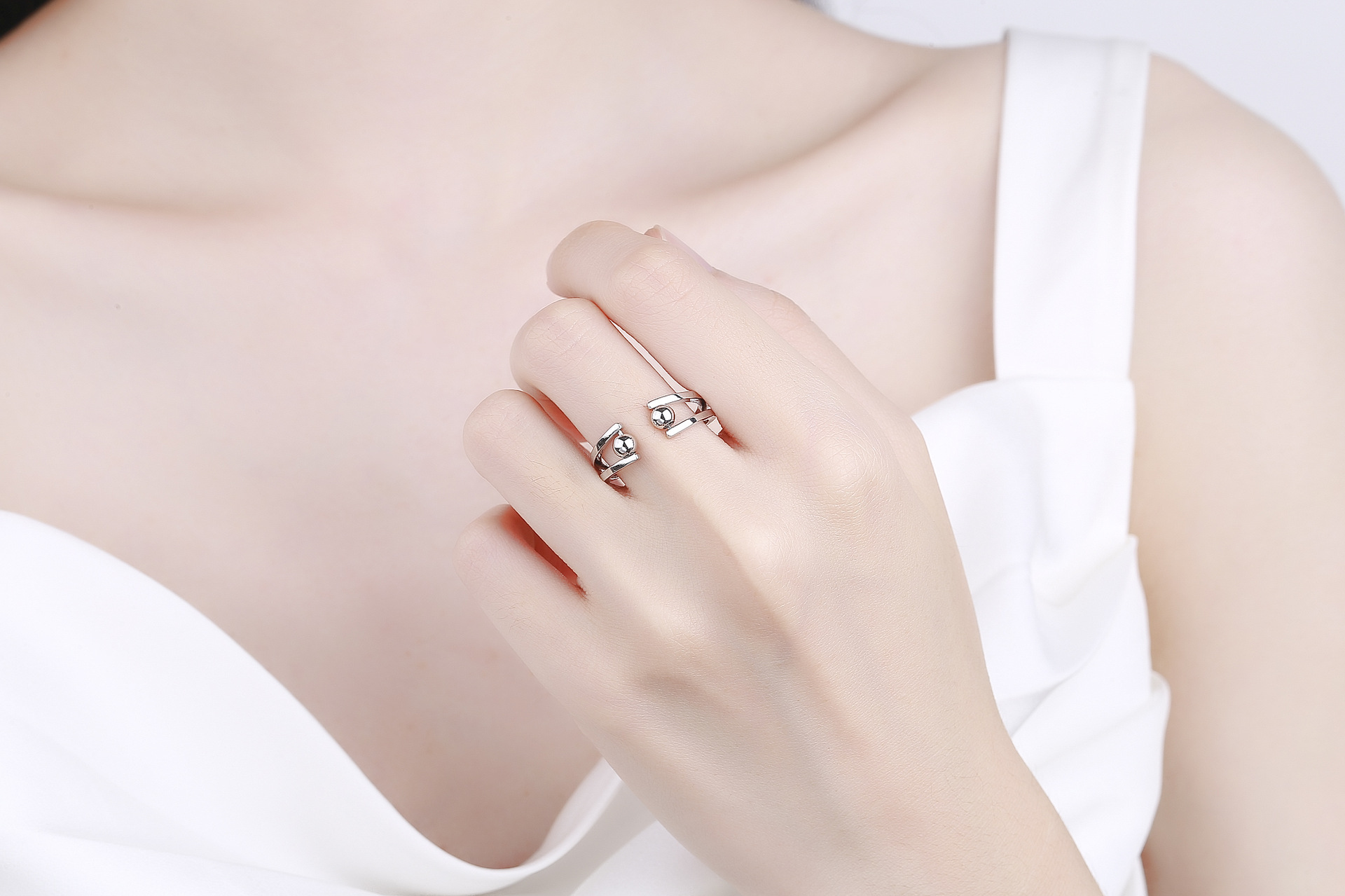 Fashion Geometric Copper Rings