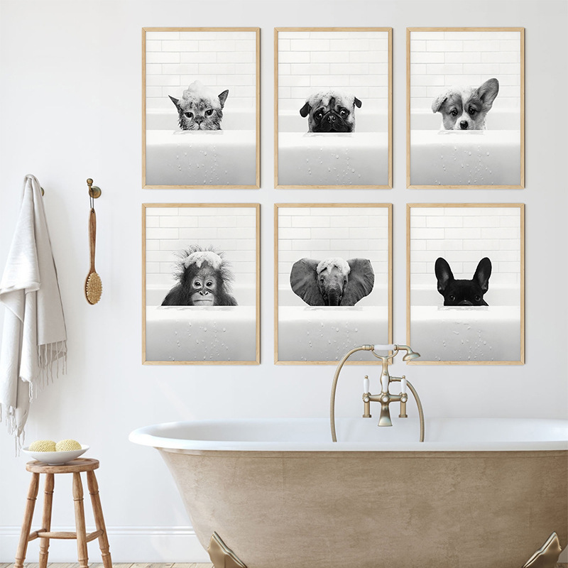 10g Weight Mural Home Textiles & Decor Type Canvas Material Animal Pattern Casual, Elegant Style Casual Elegant Animal Canvas Mural Wall Art 1