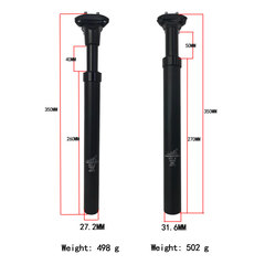 ZOOM Xinlong seat tube mountain bike shock absorber seat tube bicycle dead speed shock absorber seat post aluminum alloy seat tube