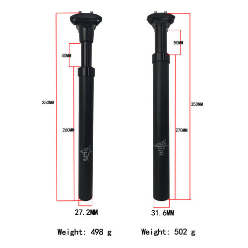 ZOOM Xinlong seat tube mountain bike shock absorber seat tube bicycle dead speed shock absorber seat post aluminum alloy seat tube