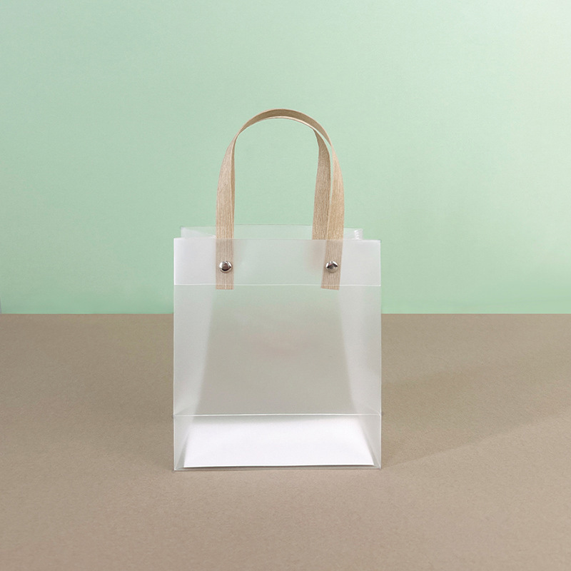 Bolsas de PVC para el Día del Maestro, bolsas de regalo transparentes esmeriladas al por mayor, bolsas de regalo para cosméticos, bolsas de recuerdo de PP