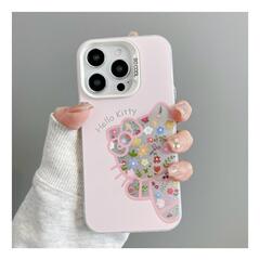 碎花凯蒂适用iPhone17promax16plus彩银15手机壳1413苹果12个性11
