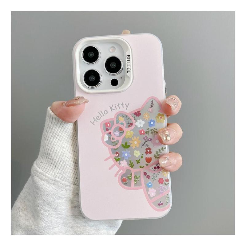 碎花凯蒂适用iPhone17promax16plus彩银15手机壳1413苹果12个性11|undefined