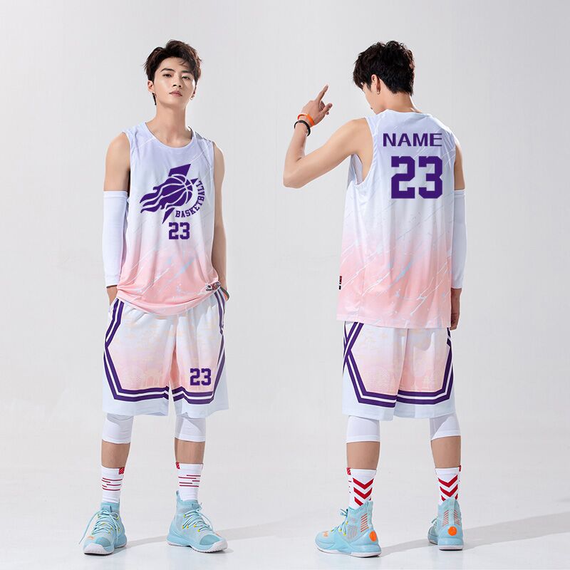 复古中国风篮球服套装男企业学生比赛队服定制潮流背心球衣印字号|ru