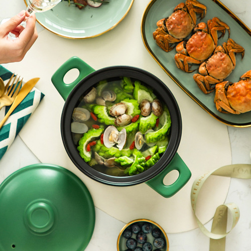 CNNB casserole stew pot household gas ceramic soup pot small high temperature resistant clay pot rice pot stone pot soup casserole