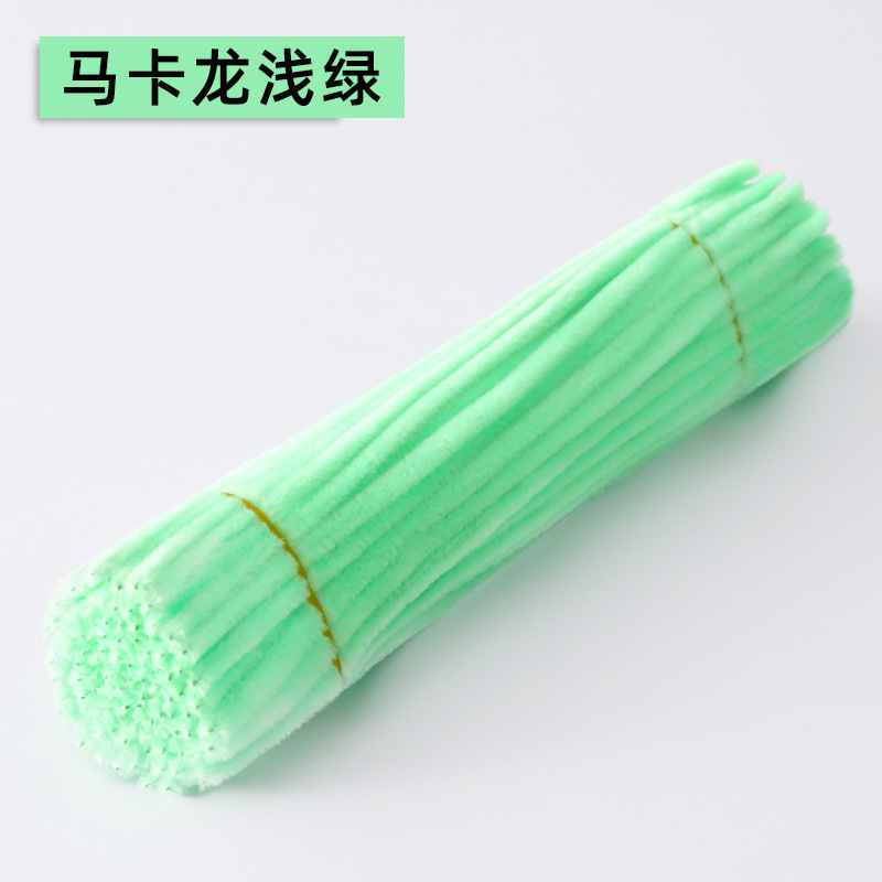 Varilla de torsión colorida súper densa hecha a mano fabricante de material de bricolaje al por mayor varilla de torsión de macarons hecha a mano en negrita para niños