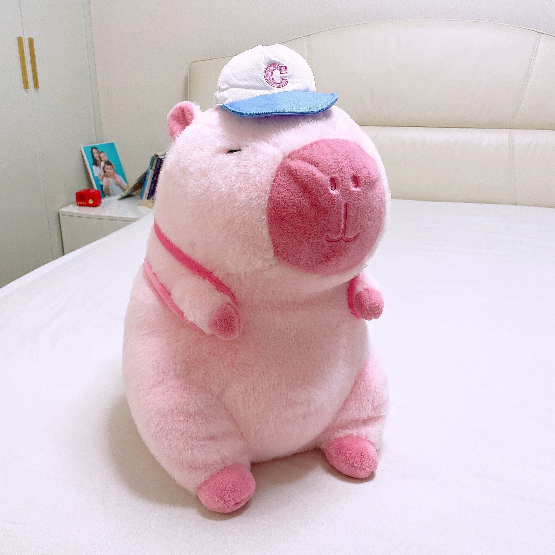 야구 스타일의 핑크색 야구 모자