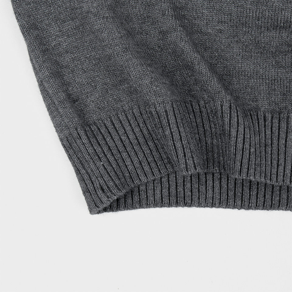 Áo cardigan len dệt kim cổ tròn dáng rộng phong cách Âu Mỹ — Màu vàng nhạt, Màu đỏ sẫm, Xanh ô liu, màu xám chi tiết 18