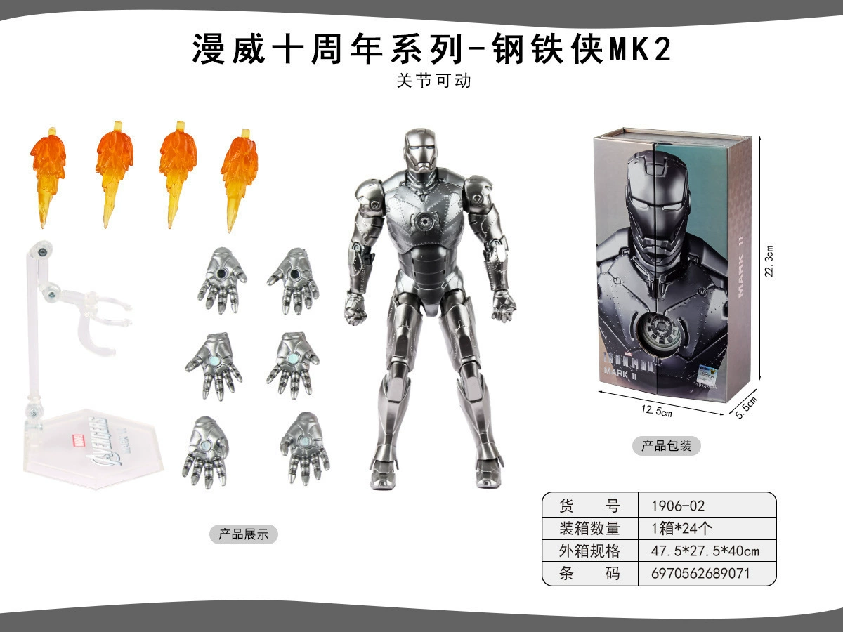 Minifigure (Marvel) MK85 Iron Man, 4-inch articulated collectible, multiple versions