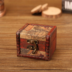 Hand-picked Factory Sales Antique Wood Small Square Box, European Retro Wood Storage Box with Distressed Craftsmanship, Wholesale