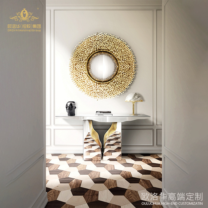 Factory Direct Sale Italian Postmodern Entryway Luxury Exotic Hollowed-Out Innovative Corridor Entryway Furniture for Small Apartments and Villas