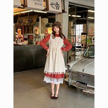 2025复古秋冬新中式国风连衣裙一整套超好看背心连衣裙两件套装