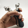 Slingshot stainless steel with laser with flat rubber bands, infra-red laser sight, wholesale