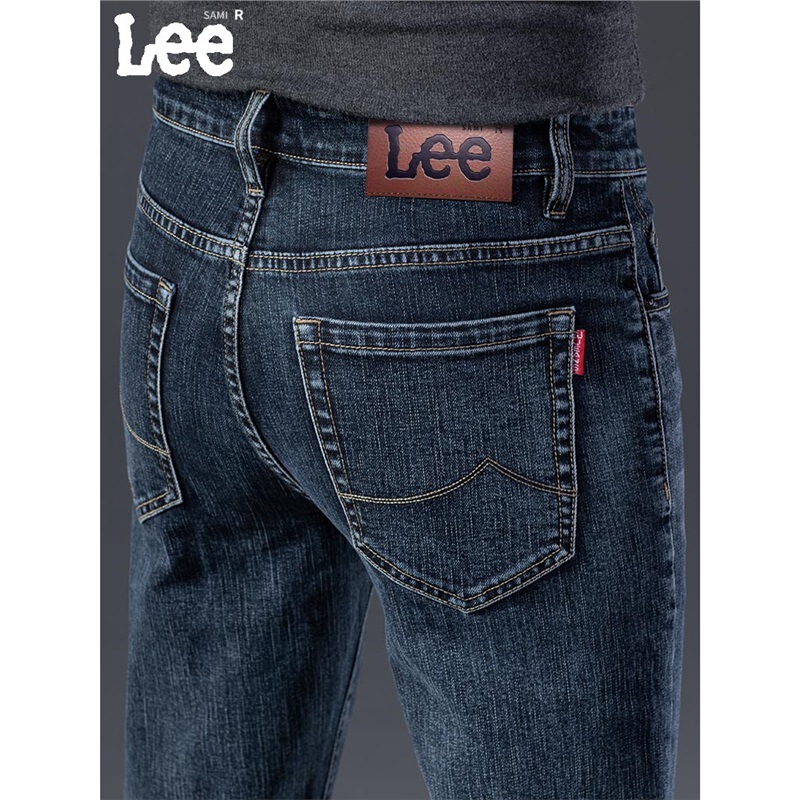 2026 New Su Lee Jeans for Men, Spring and Summer Straight-Leg Loose Elastic Light Blue Washed Casual Pants