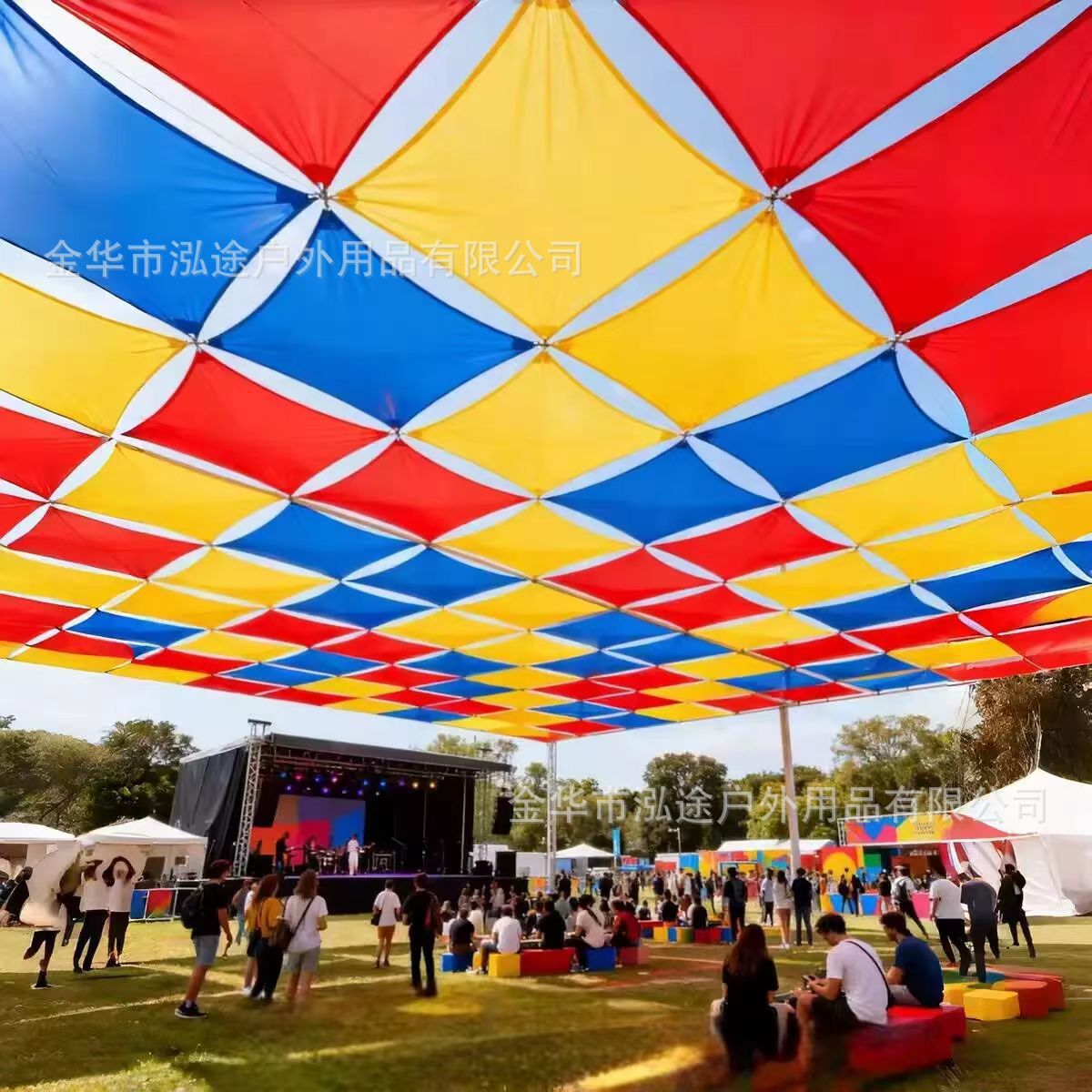 Cross-border Hot-selling Outdoor Triangle Sunshade Sail Waterproof Sunshade Sail UV-proof Four Corner Sunshade Canopy Awning