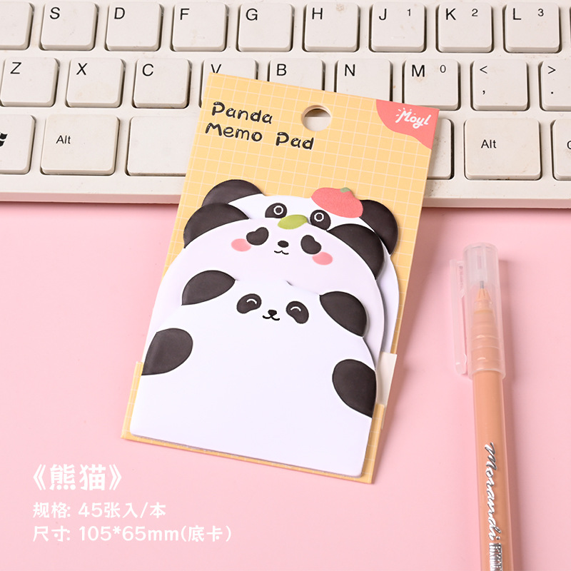 dibujos animados creativos adorables pegatinas de animales desgarrables cuaderno de notas con papel de notas de alto valor facial n pegatinas