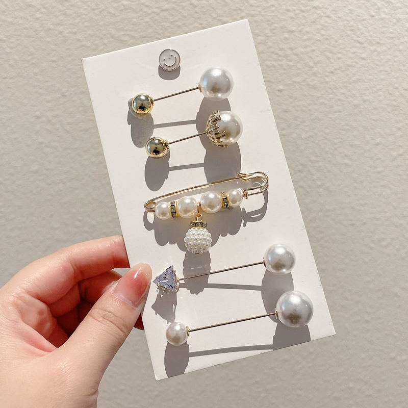 Falda con hebilla de cintura de perlas, circunferencia de cintura grande, cambio de artefacto, hebilla anti-luz, ropa, broche de diseño fijo